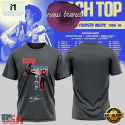 Zach Top Cold Beer Country Music Tour 2026 Signature T Shirt, Popular 3D Music Tee Zach Top Cold Beer Country Music Tour 2026 Signature T Shirt